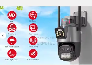 Dual Lens Outdoor Wifi Ip Camera 2-Screen