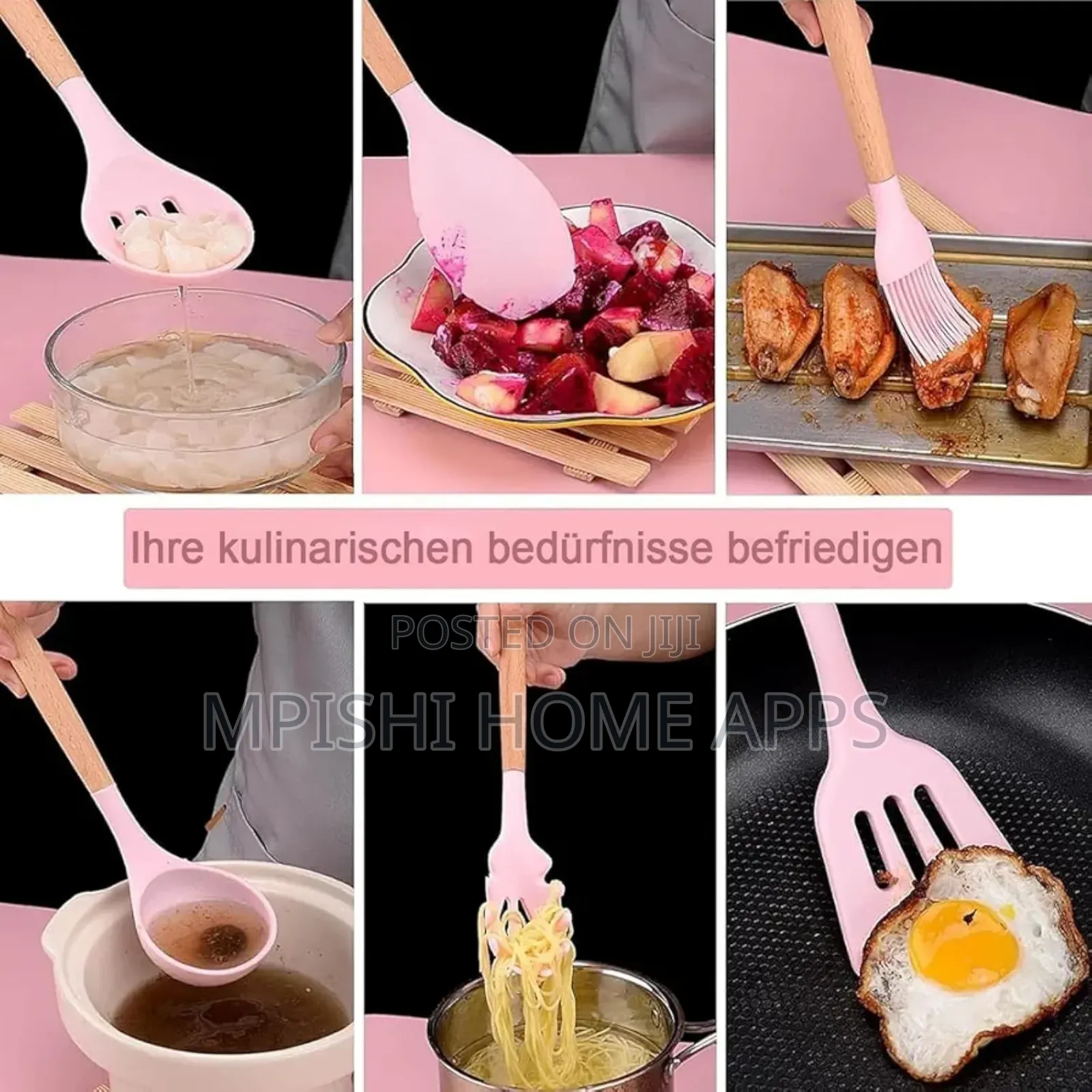 19pcs Silicone Spoon Set