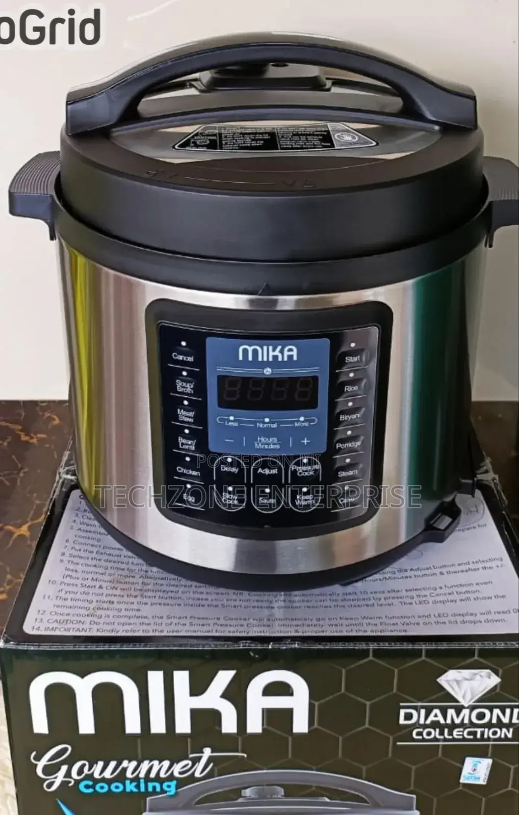 Mika 6l Electric Pressure Cooker Additional Accessories