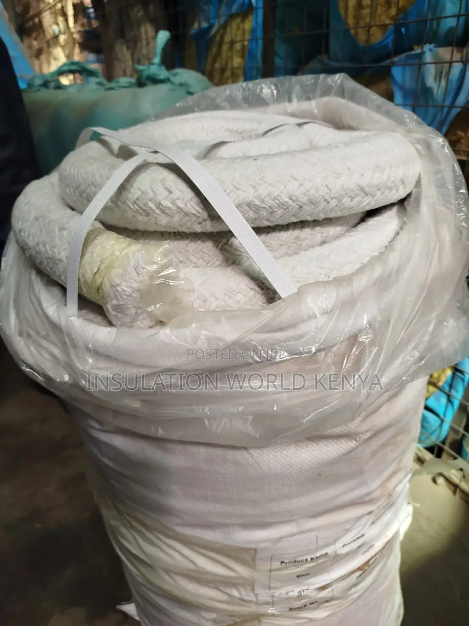 Ceramic Fiber Round Rope–45mm Diameter(Per Mtr)–Non-Asbestos