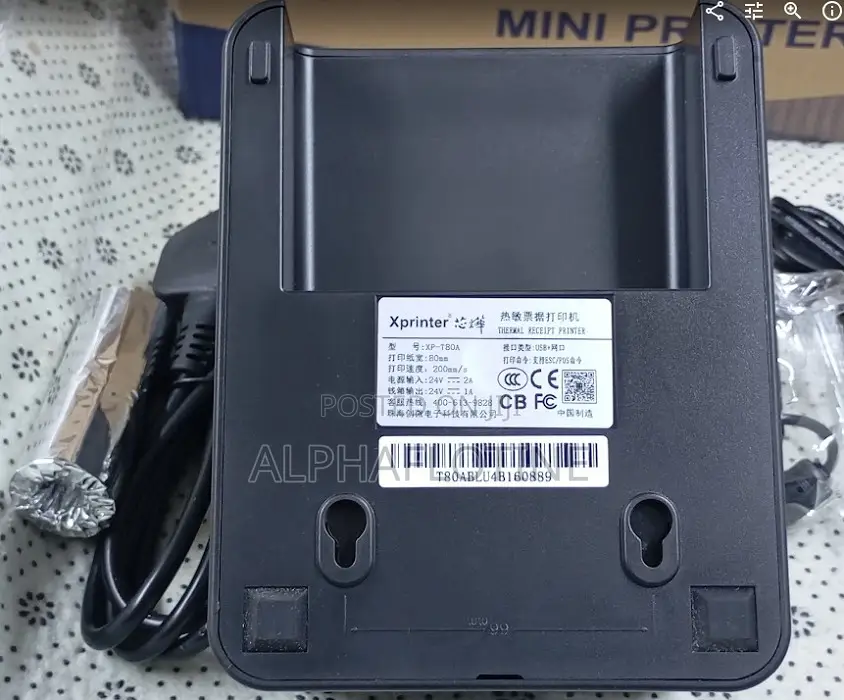 24v=1a Xp-T80a Thermal Receipt Printer Usb+Lan