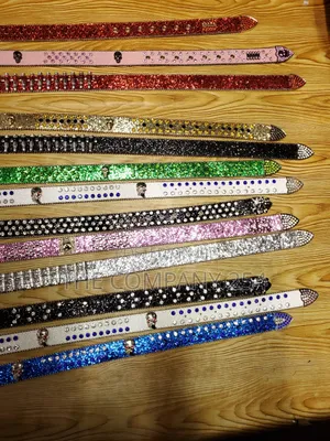 Quality Hip Hop Iced Gold Silvered Gothac Skull Iced Belts