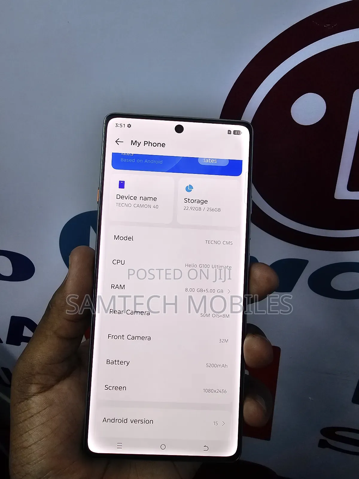 Tecno Camon 40 256 GB Gray
