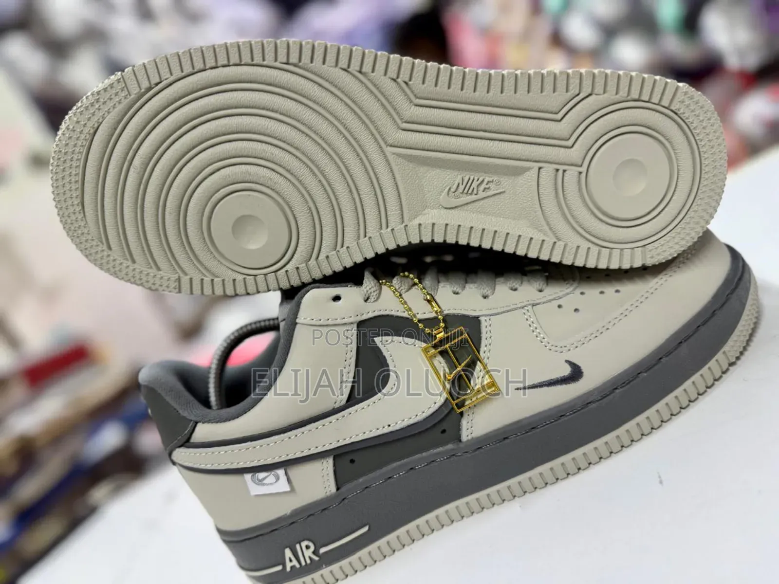 Airforce 1 Crock Grey Sneakers