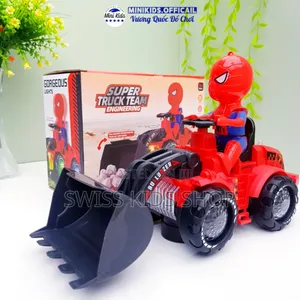 Spiderman Toy Bulldozer Truck / Battery Toy Cars