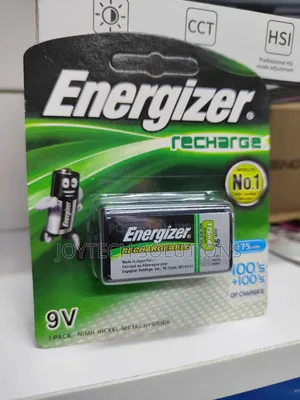 9v Energizer Metal Hydride Battery.
