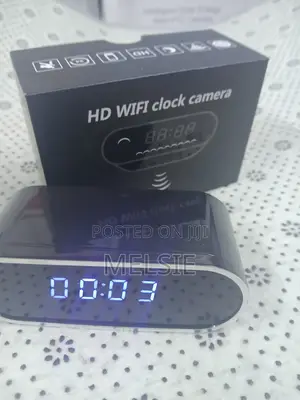 Remote Monitoring Two-Way Audio Table Clock Spy Camera