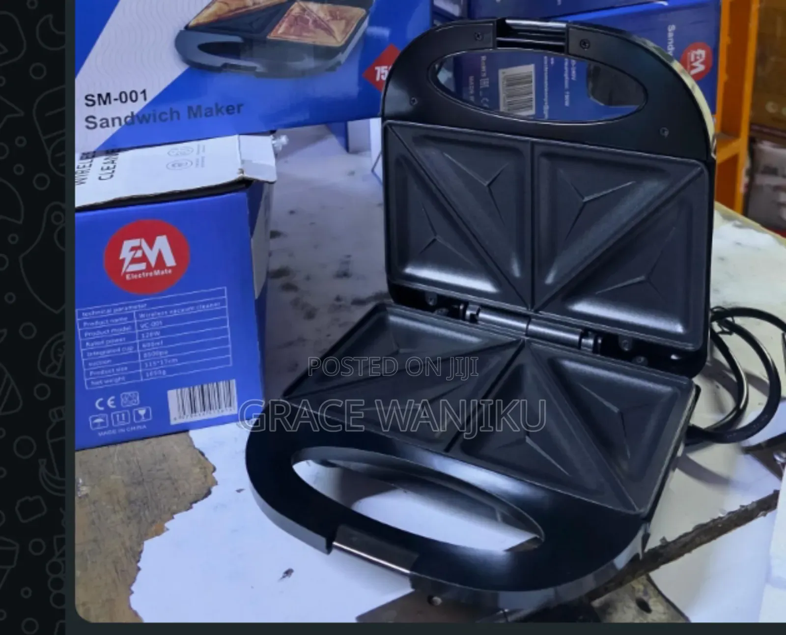 2 Slice Sandwich Maker Electromate