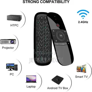 Air Mouse Remote Control With Ir Learning Function, 2.4g Air