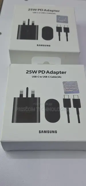 25w Samsung Super Fast Charger Type C, Usb-C to Usb-C Charge
