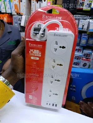Excellent 2500w 5 in 1 Power Socket Extension