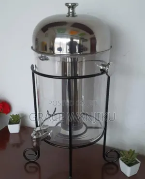 *8l Black Metal Frame Juice Dispenser*