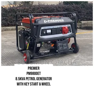 Premier 8.5kva  Petrol Generator With Key Start And Wheel