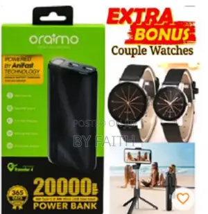 Power Bank Oraimo Power Bank 20,000 Amh ,Amh