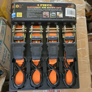 Ratchet Tie Down Set 4pcs Cargo Heavy Duty Ratchet Straps