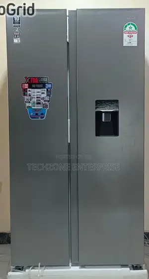 Mika Fridge 595l 2 Door Side by Side, No Frost Dispenser