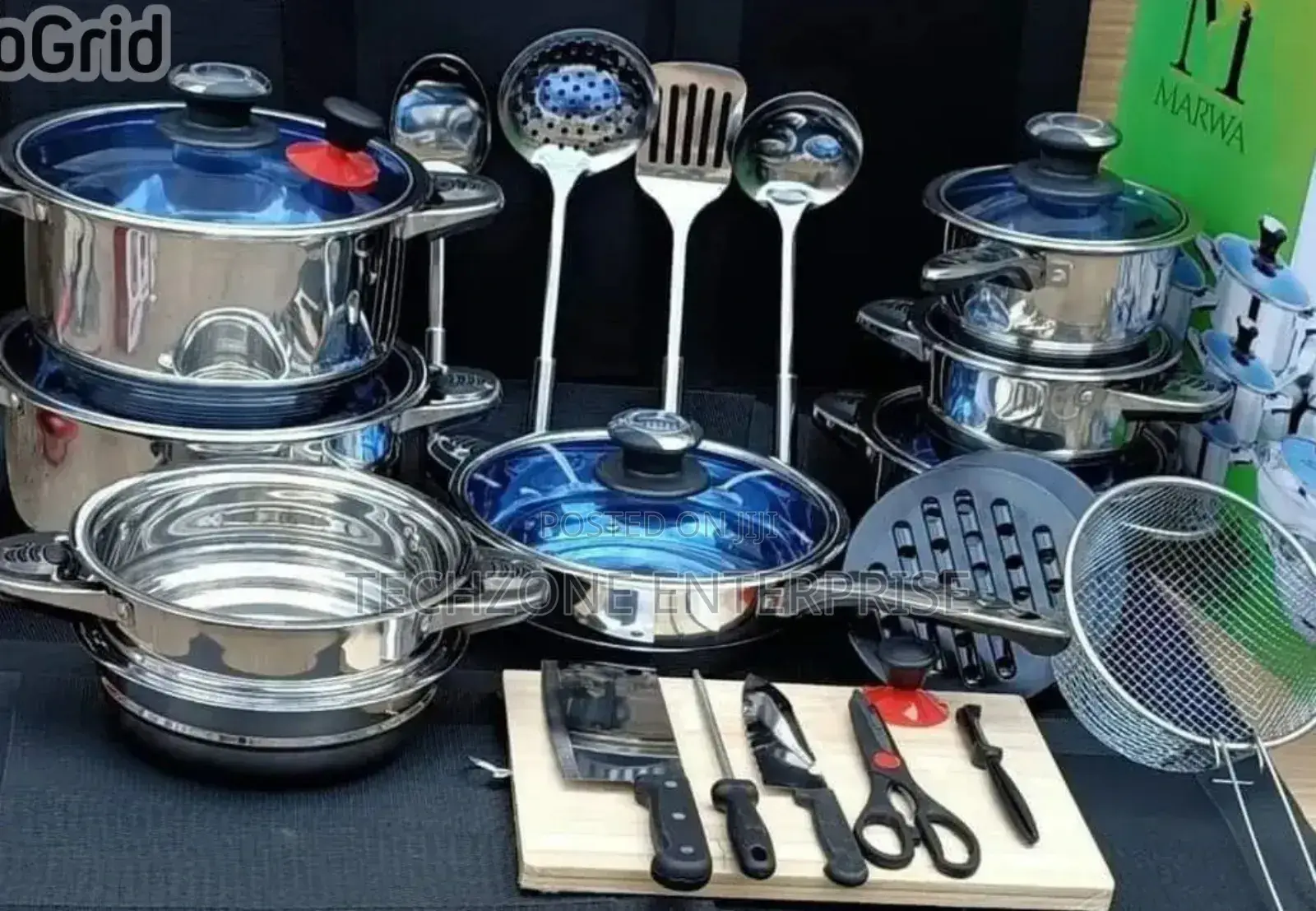 Heavy Marwa German Life 30 PCS Stainless Cookware Set 