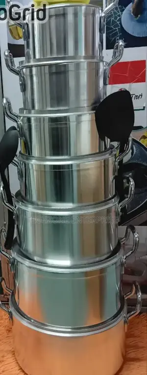 Tc Tornado 14 Pieces Stainless Steel Cooking Pot Set ;