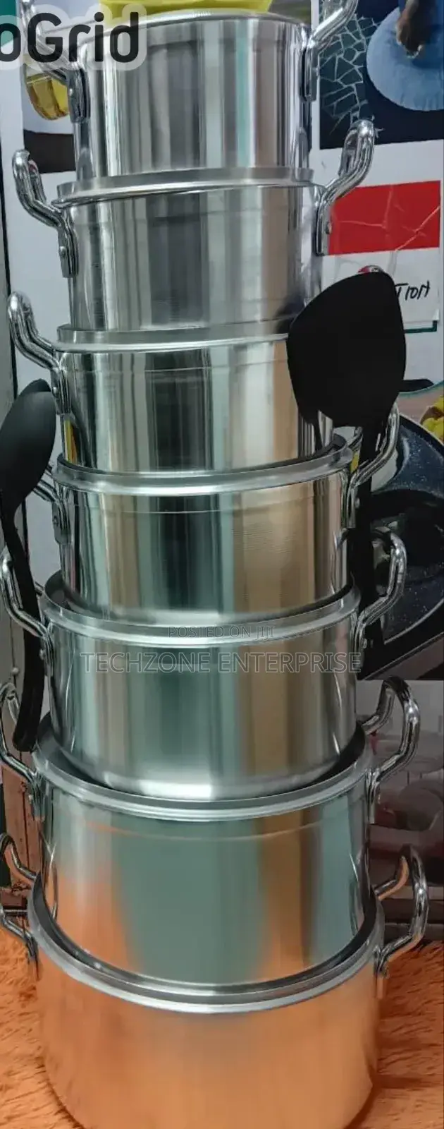 Tc Tornado 14 Pieces Stainless Steel Cooking Pot Set ;