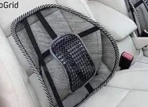 Lumbar Mesh Support for Office Chair or Car Seat ;