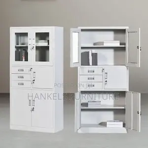 2-Door Steel Filing Cabinet With Safe