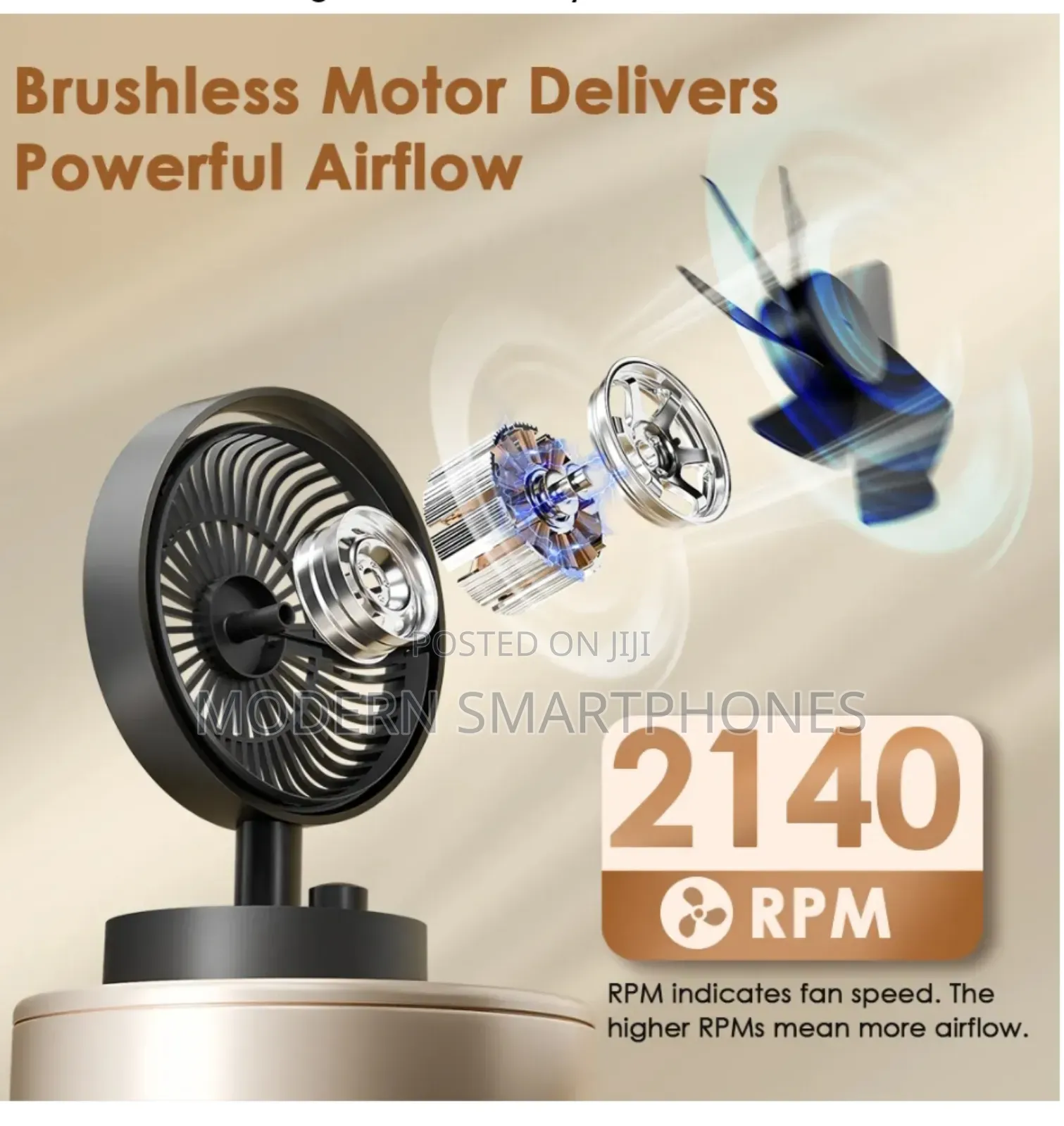 New Oraimo Portable Rechargable Table Fan