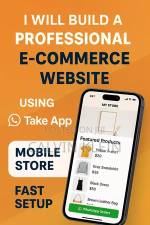 I Will Build a E-Commerce Website Using Take App