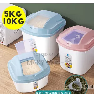 Cereals Bucket Blue and Peach