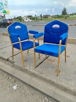 Blue Church Seats,With Logo 