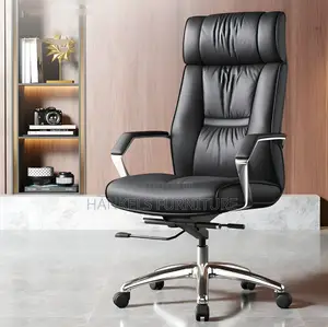 Elegant High Back Leather Office Chair
