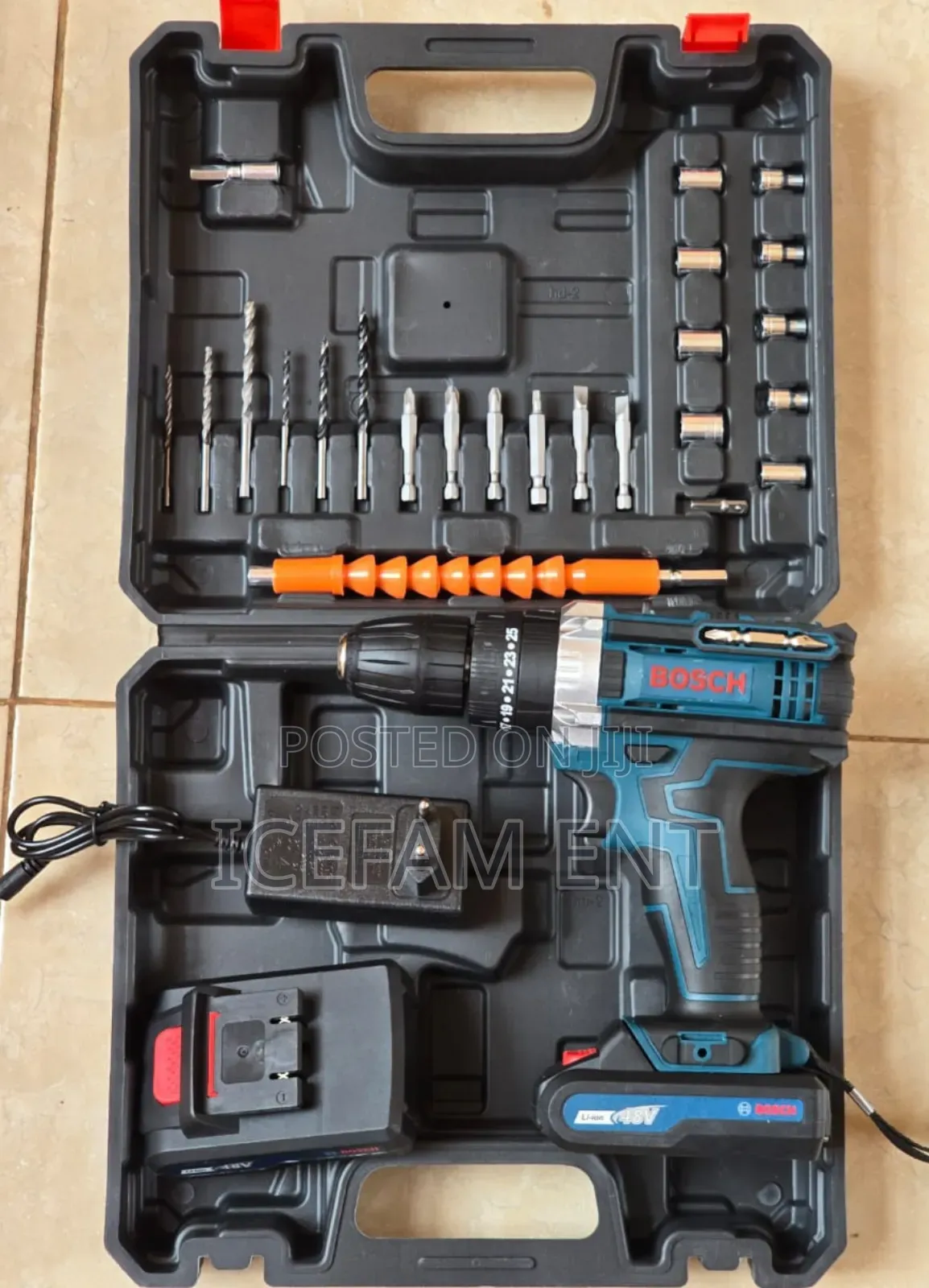 Bosch Cordless Drill/48v Cordless Drill With Accessories