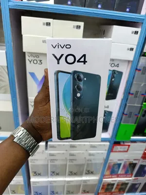 New Vivo Y04 64 GB Black