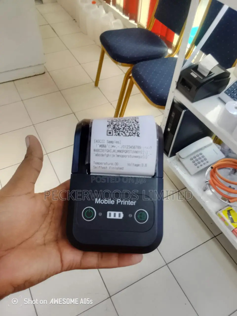 Compact Handheld Mobile Printer Ink-Free Printing on the Go