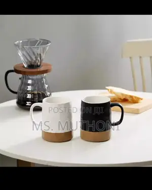 410 Ml Double Glaze Retro Nordic Matte Ceramic Coffee Mugs.