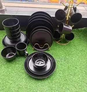 All Black Dinner Set*  : 24pc Set  Dinning