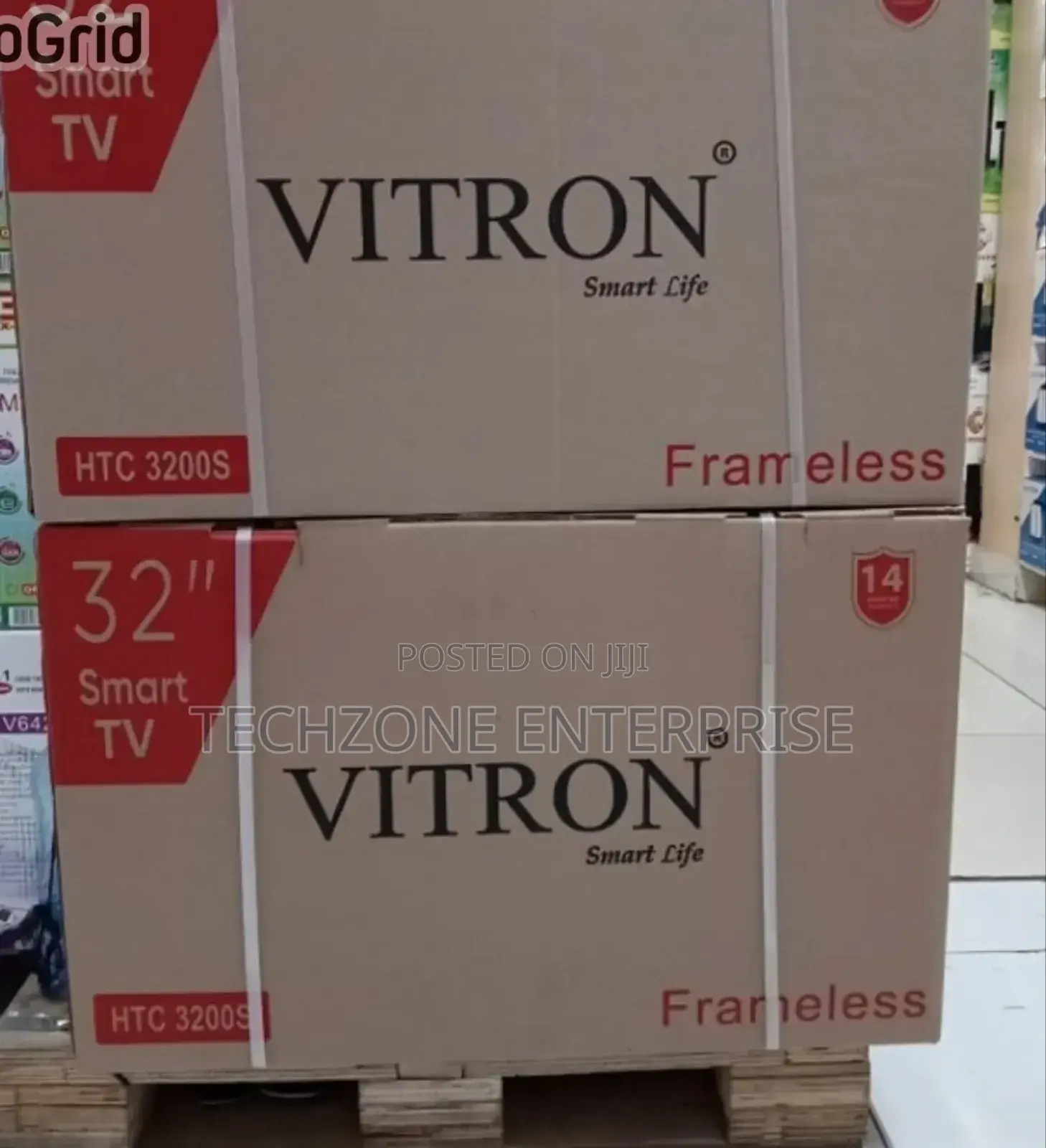 Vitron 32′′ Frameless Smart Android Tv Multiple Connectivity