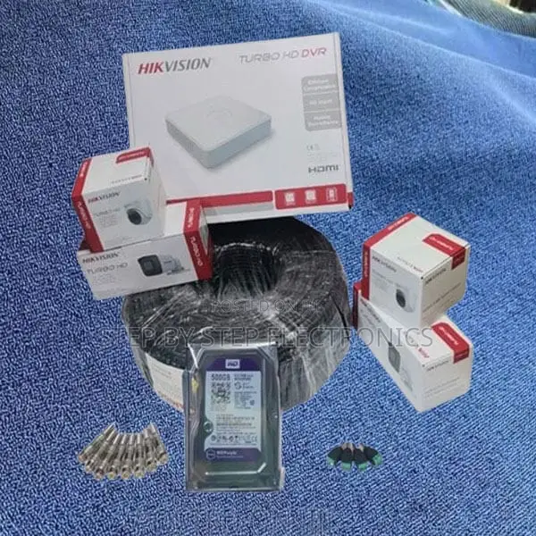 High-Definition Hikvision 4 1080p CCTV Cameras Full Package