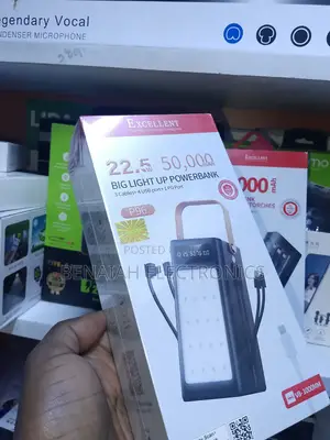 50000 Excellent Powerbank P96,22.5 V,Led Big Lamp.