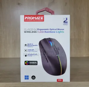 Promate 2.4ghz Wireless Ergonomic Optical Mouse -Kitt