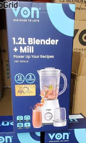 2 in 1 Von Blender With Stainless Steel Blades
