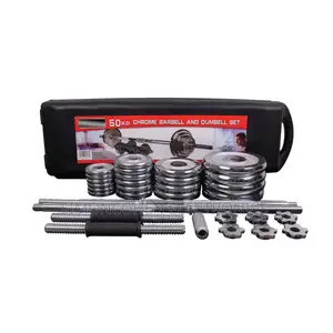 50kg Chrome Dumbell/Barbell