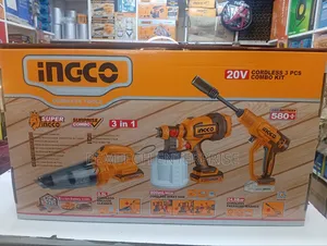 Ingco 20v 3pcs Sprayer, Vacuum, Hp Washer Combo Set