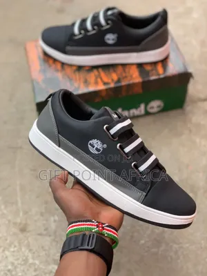 Black Timberland Smart Casuals For Men