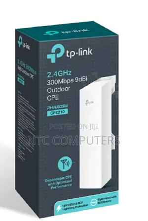 Tp-Link Cpe210 2.4ghz 300mbps 9dbi Outdoor Cpe