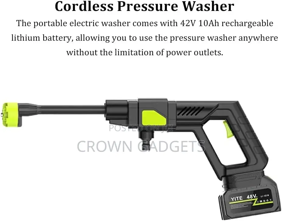 Outdoor Cleaning Washer – 48v Car Jet With Carry Case
