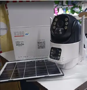 Dual Wifi Solar Camera With Double Lens V380 Pro CCTV