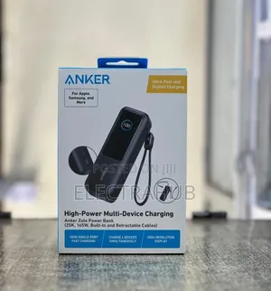 Anker Zolo 25,000mah ,165w Built With Retractable Powerbank