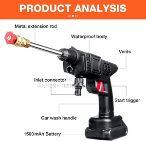 Portable Car Pressure Washer – 24v Electric Water Gun