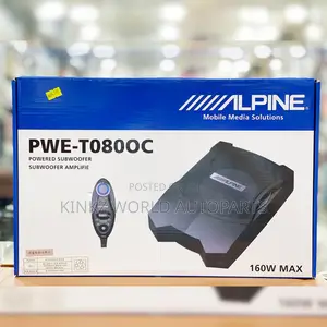 Alpine Pwe-T0800c Underseat Subwoofer Car Audio