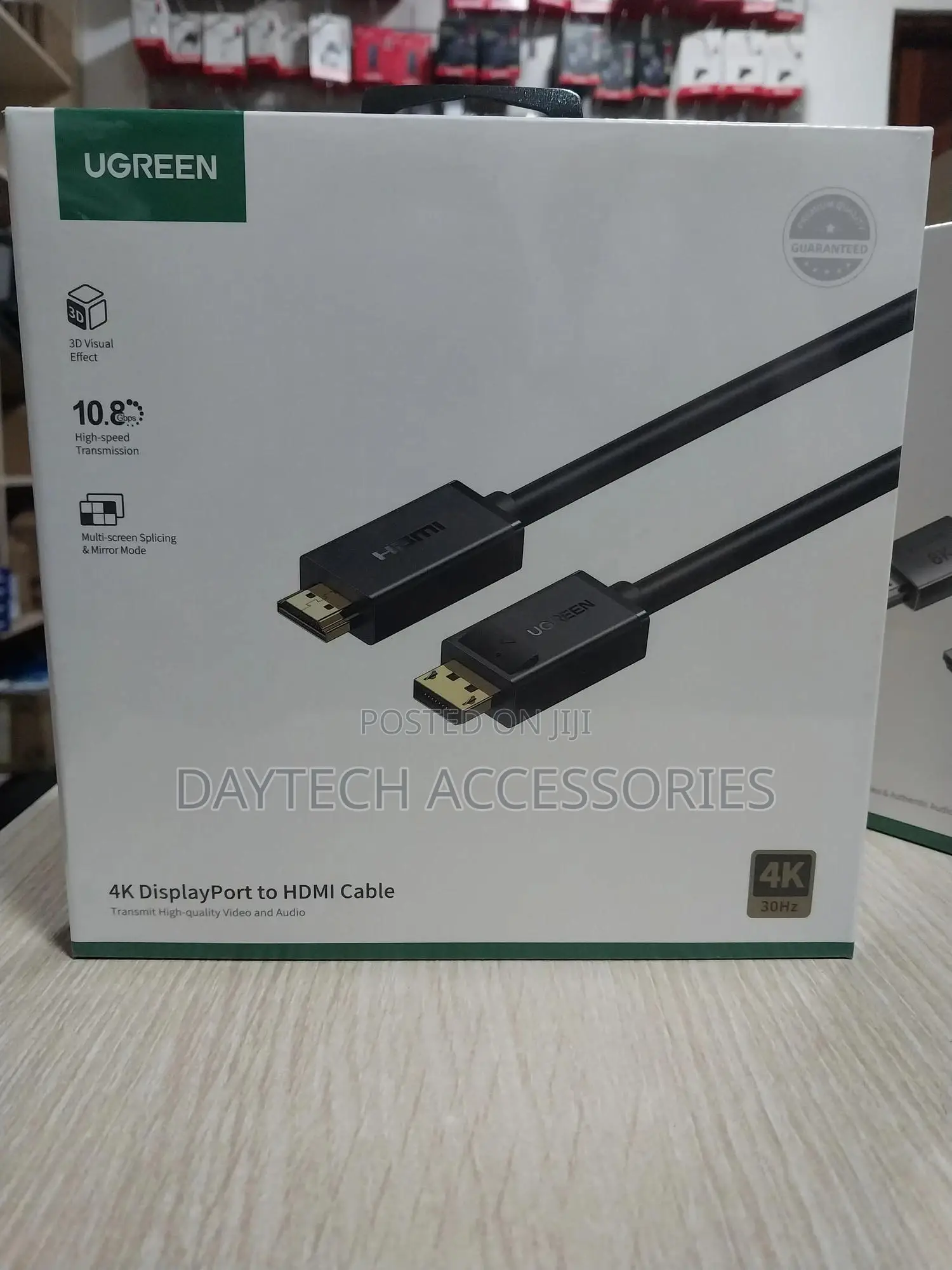 Ugreen Displayport to Hdmi Cable Uni-Directional Uhd